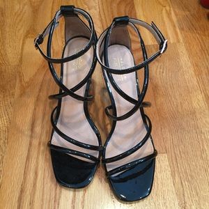 Halogen Leather Strappy Heels, 6M (new with tags)